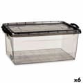 Miniatyrbillede 1 af 3: Opbevaringsboks med låg Kipit TP547-2 Antracit Plastik 22 L (6 enheder)