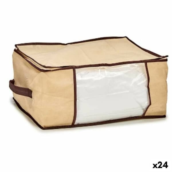 Opbevaringstaske Kipit AR1903037 Flødefarvet Polyester polypropylen 27 L 45 x 30 x 20 cm (24 enheder)