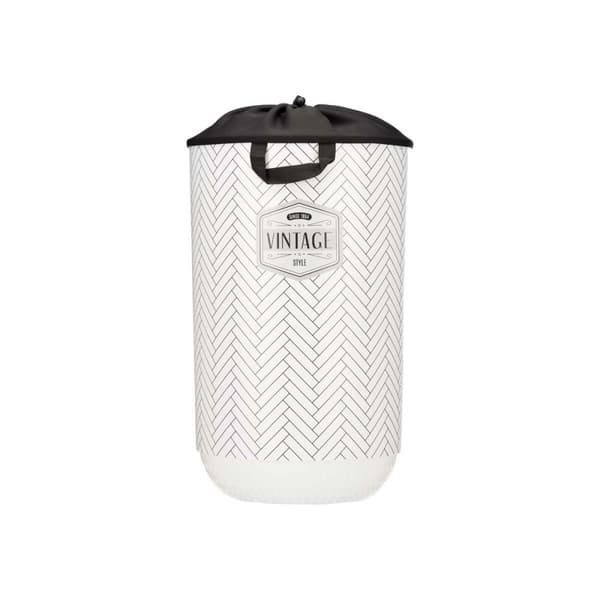 Vasketøjskurv Kipit Vintage Hvid Plastik 40 L 34 x 52,5 x 34 cm (4 enheder)