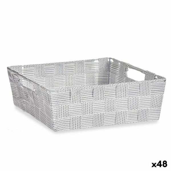 Multibrug kurv Kipit A3-693109 Hvid Klæde 3 L 23 x 8 x 27 cm 27 x 8 x 23 cm (48 enheder)