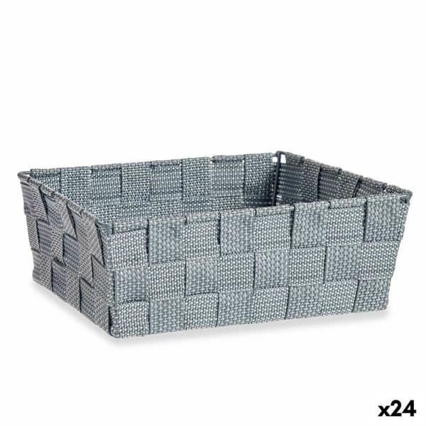 Multibrug kurv Kipit A3-6930A9 Grå Klæde 2,4 L 20 x 8 x 24 cm (24 enheder)