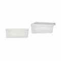 Miniatyrbillede 3 af 3: Opbevaringsboks med låg Stefanplast Elegance Hvid Plastik 5 L 19,5 x 11,5 x 33 cm (12 enheder)