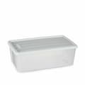 Miniatyrbillede 2 af 3: Opbevaringsboks med låg Stefanplast Elegance Hvid Plastik 5 L 19,5 x 11,5 x 33 cm (12 enheder)