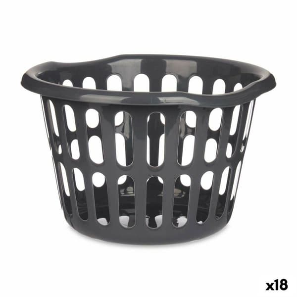 Kurv Kipit 8066-A Antracit polypropylen 27 L 40 x 25 x 40 cm (18 enheder)