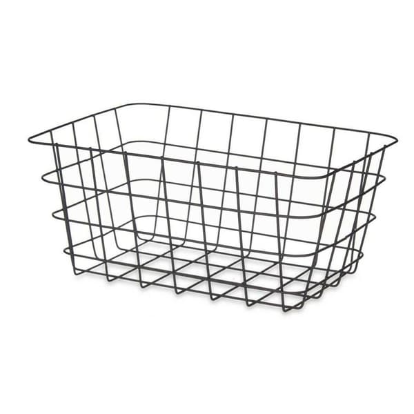 Multibrug kurv Kinvara W579K-M BLACK Sort Metal 30,3 x 14 x 22,5 cm Rektangulær (6 enheder)
