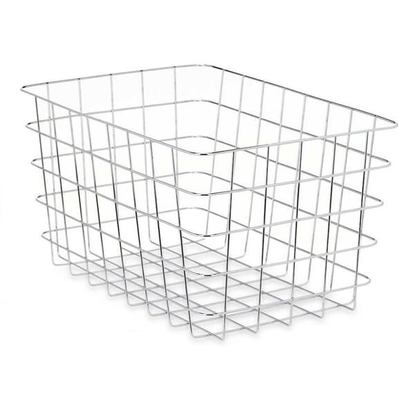 Multibrug kurv Kinvara W5759K-L CHROME Sølvfarvet Sølv Metal 38 x 21 x 26 cm Rektangulær (6 enheder)