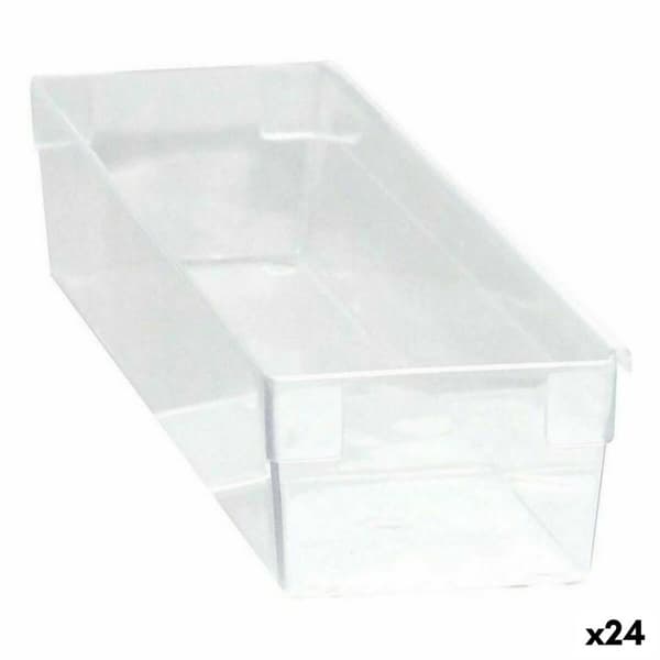 Multifunktionel Æske modulær Gennemsigtig 22,5 x 8 x 5,3 cm (24 enheder)