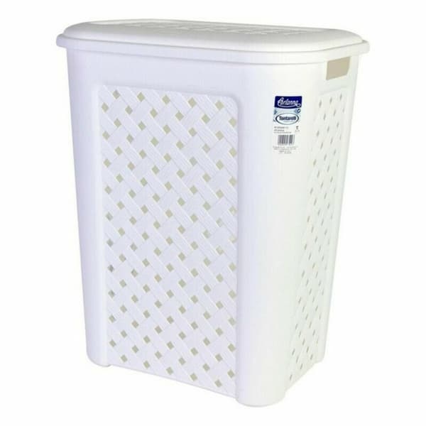 Vasketøjskurv Arianna Tontarelli 8105408_112 50 L Hvid 44 x 35 x 55 cm (6 enheder)