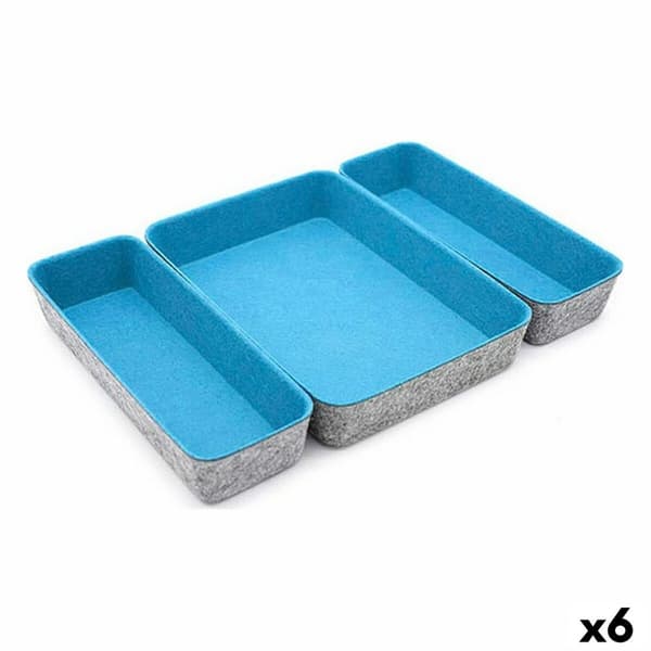 Skuffeopdeler Confortime Filt 28 x 20,5 x 5,3 cm 3 Dele (6 enheder)