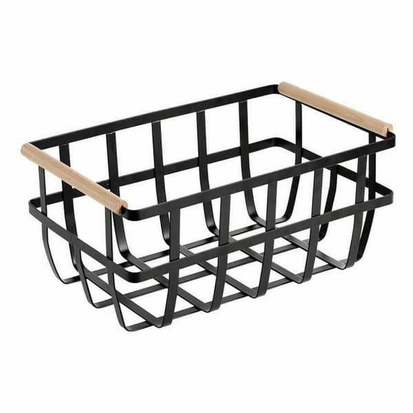 Multibrug kurv Confortime Sort 36 x 22 x 15,5 cm (6 enheder)