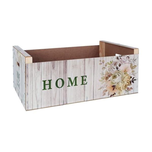 Opbevaringsboks Confortime Sweet Home Multifarvet Træ Cvetlice 58 x 39 x 21 cm (3 enheder)