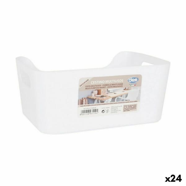 Multibrug kurv Confortime Hvid 24 x 16,5 x 10 cm (24 enheder)