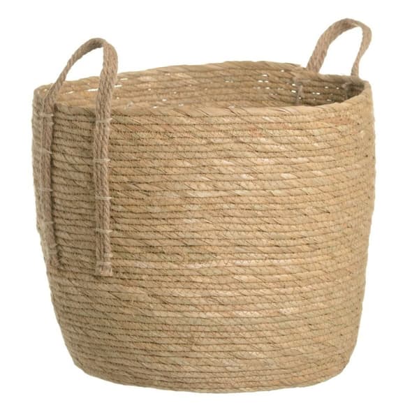 Set med kurve Natur Siv 38 x 38 x 33 cm (3 Dele)