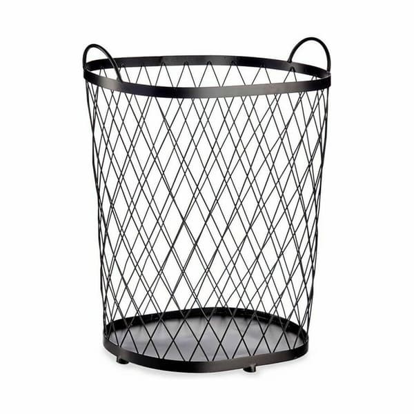 Kurv Sort Metal 40 L 31 x 54,7 x 46,5 cm (4 enheder)