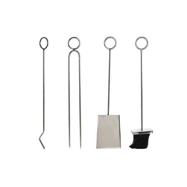Brændeholder DKD Home Decor Rustfrit stål (30 x 20 x 60 cm)