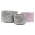 Miniatyrbilde 4 av 4: Multifunksjonell kurv DKD Home Decor Grå Rosa polypropylen 27 x 27 x 17 cm 4 Kg 3 Deler (3 enheter)