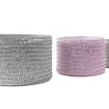 Miniatyrbilde 2 av 4: Multifunksjonell kurv DKD Home Decor Grå Rosa polypropylen 27 x 27 x 17 cm 4 Kg 3 Deler (3 enheter)