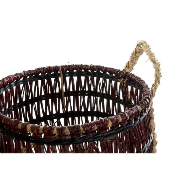 Basketballsett DKD Home Decor Naturell Syrin Sjøgress (3 Deler)