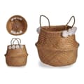 Miniatyrbilde 2 av 2: Kurv Gift Decor SG0100117301ME Hvit Brun Naturell Siv 8 L Bamse med Lyd