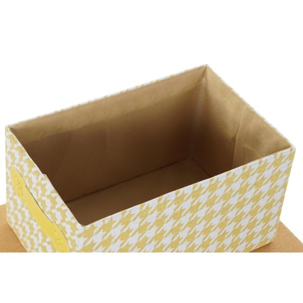 Et sett av stabelbare bokser for organisering DKD Home Decor Grå Blå Gul 40 x 30 x 20 cm