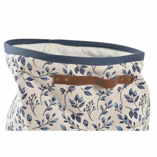 Skittentøyskurv DKD Home Decor Blå Hvit Plast 30 x 30 x 40 cm