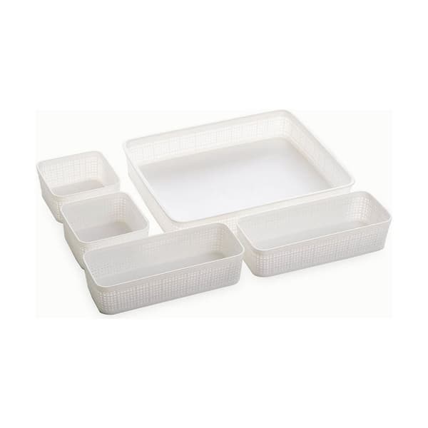 Multifunksjonell kurv Dem Plast 34 x 28 x 6 cm 5 Deler (5 enheter)