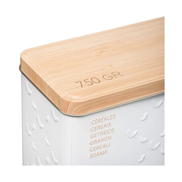 Flerbruksboks Nature Scandi Metall Hvit 750 g