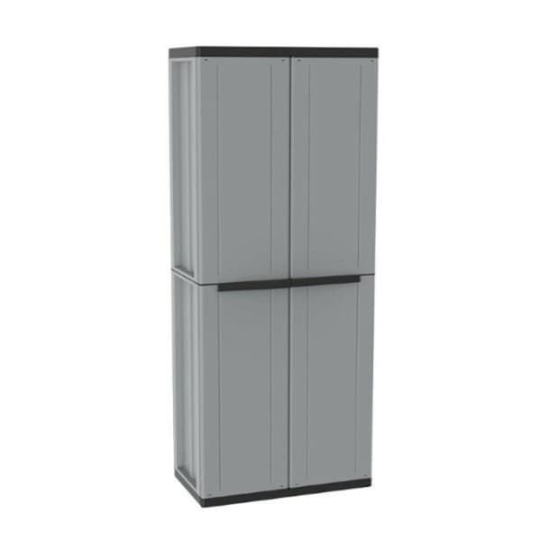 Kostskap Terry JLine 368 Grå Svart/Grå Harpiks Plast 68 x 37,5 x 163,5 cm
