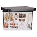 Miniatyrbilde 2 av 3: Oppbevaringsboks Kipit Vintage Plast Vintage 22 L 30 x 23,5 x 40 cm Med håndtak (12 enheter)