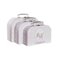 Miniatyrbilde 3 av 3: Sett med pyntebokser DKD Home Decor 28 x 9,5 x 20 cm Rosa Metall Flerfarget Karakterer