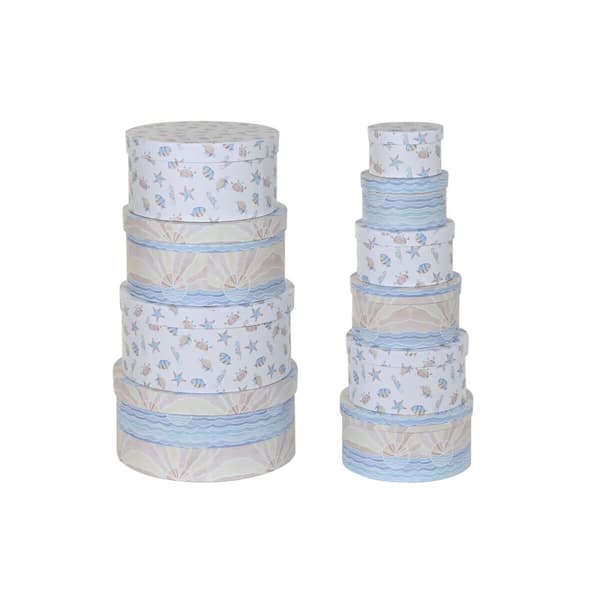 Et sett av stabelbare bokser for organisering DKD Home Decor Barne Flerfarget Karakterer (37,5 x 37,5 x 18 cm)