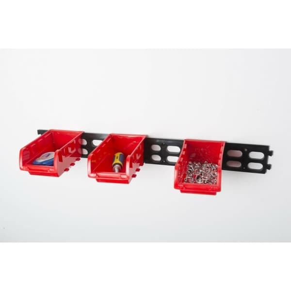 Et sett av stabelbare bokser for organisering Kinzo Rød 12 x 10 cm polypropylen (8 enheter)
