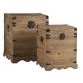 Miniatyrbilde 1 av 3: Kistesett DKD Home Decor Metall Gran Grantre Orientalsk 50 x 50 x 61 cm 48 x 48 x 61 cm 50 x 50 x 60 cm (2 enheter) (1 enheter)