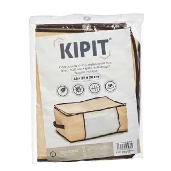 Oppbevaringsbag Kipit AR1903037 Krem Polyester polypropylen 27 L 45 x 30 x 20 cm (24 enheter)