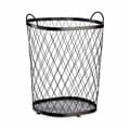 Miniatyrbilde 2 av 2: Kurv Svart Metall 40 L 31 x 54,7 x 46,5 cm (4 enheter)