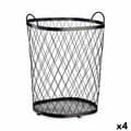 Miniatyrbilde 1 av 2: Kurv Svart Metall 40 L 31 x 54,7 x 46,5 cm (4 enheter)