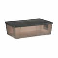 Miniatyrbilde 2 av 3: Oppbevaringsboks med Lokk Stefanplast Elegance Grå Plast 30 L 38,5 x 17 x 59,5 cm (6 enheter)