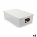 Miniatyrbilde 1 av 2: Oppbevaringsboks med Lokk Stefanplast Elegance Hvit Plast 38,5 x 17 x 59,5 cm (6 enheter)