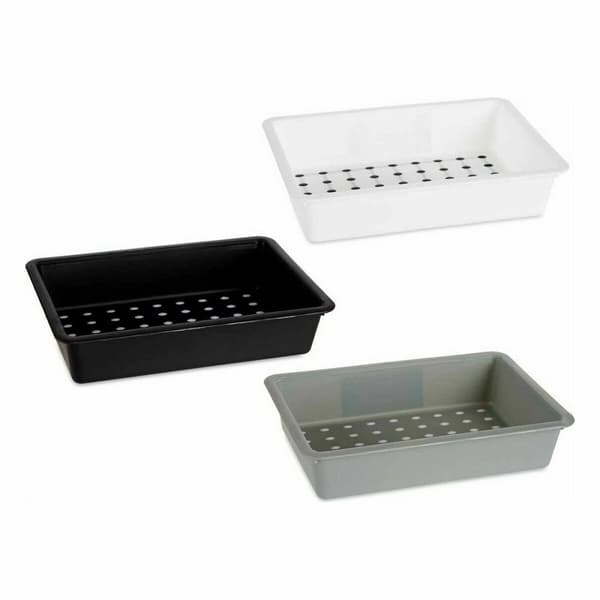 Skufforganisator Kinvara CN18799 Hvit Svart polypropylen 16 x 5 x 24 cm (36 Enheter)