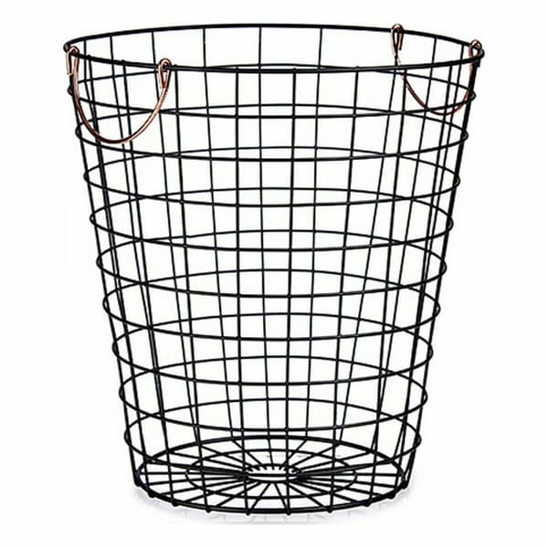 Kurv Kinvara W5759M-CH Svart Stål 30 x 30 x 30 cm Med håndtak (12 enheter)