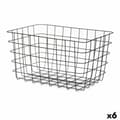 Miniatyrbilde 1 av 2: Multifunksjonell kurv Kinvara W5759K-L BLACK Svart Metall 38,5 x 20,5 x 28 cm Rektangulær (6 enheter)