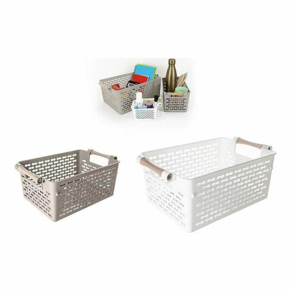 Multifunksjonell kurv Confortime Tre 26 x 18,5 x 12 cm (24 enheter)