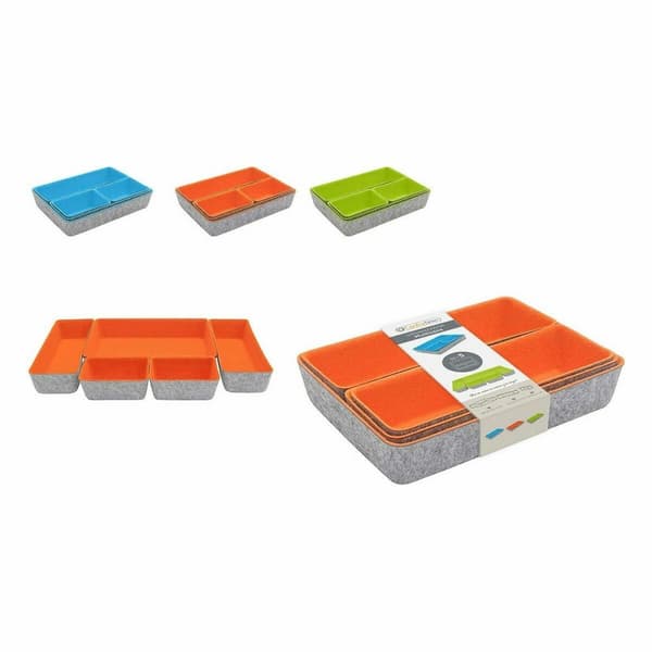 Skufforganisator Confortime Filt 27,5 x 20 x 5,3 cm 5 Deler (6 enheter)