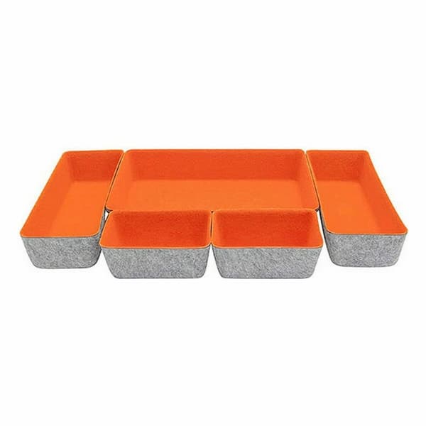 Skufforganisator Confortime Filt 27,5 x 20 x 5,3 cm 5 Deler (6 enheter)