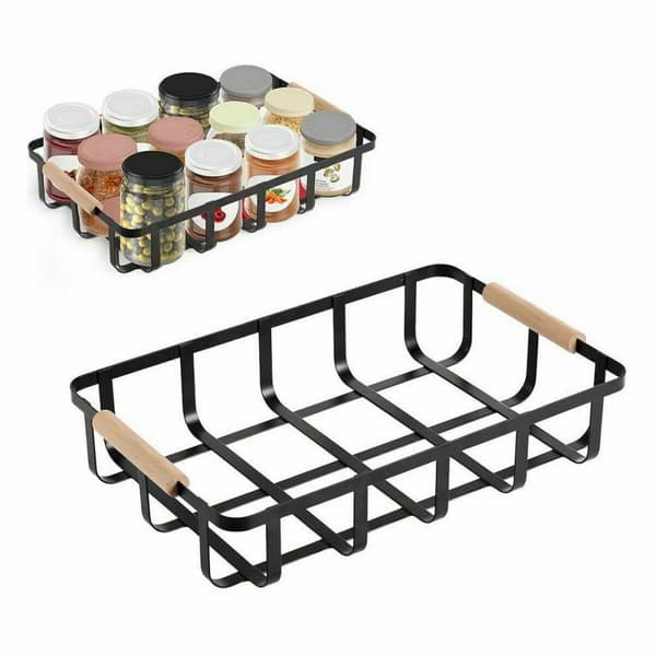 Multifunksjonell kurv Confortime Svart 36 x 24,3 x 8 cm (6 enheter)