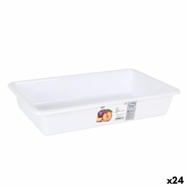 Sett med organiseringsbrett Dem Bob Hvit 37 x 23 x 7 cm (24 enheter)