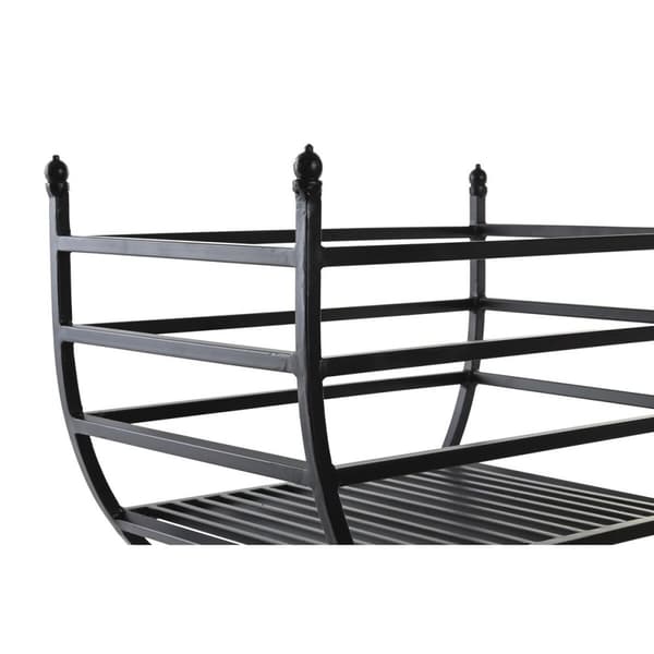 Opbevaring af brænde DKD Home Decor Sort Stål 48 x 30 x 57 cm Brændeholder