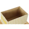 Pikkukuva 3 / 3: Setti pinottavia järjestelylaatikoita DKD Home Decor Harmaa Sininen Keltainen 40 x 30 x 20 cm