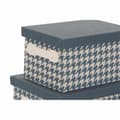 Pikkukuva 2 / 3: Setti pinottavia järjestelylaatikoita DKD Home Decor Harmaa Sininen Keltainen 40 x 30 x 20 cm