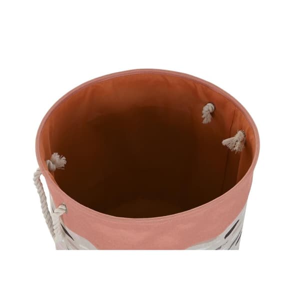 Pyykkikori DKD Home Decor Harmaa Oranssi 45 x 45 x 45 cm (3 osaa)